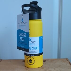 Yellow Stainless Steel Water Bottle
